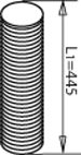 DINEX 48210 Corrugated Pipe, exhaust system